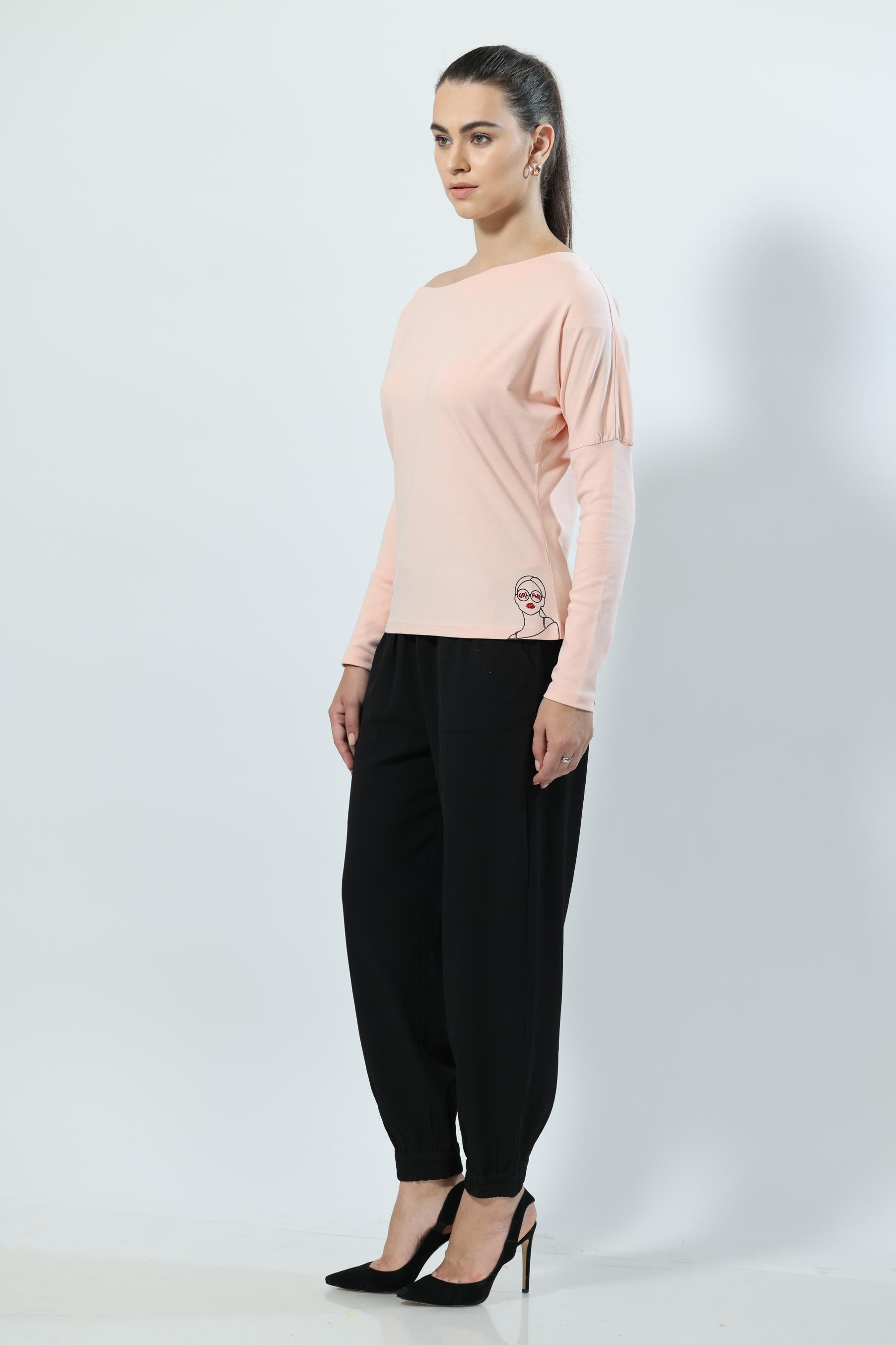 Mental Health Awarness Full Sleeve Peach Melba Top