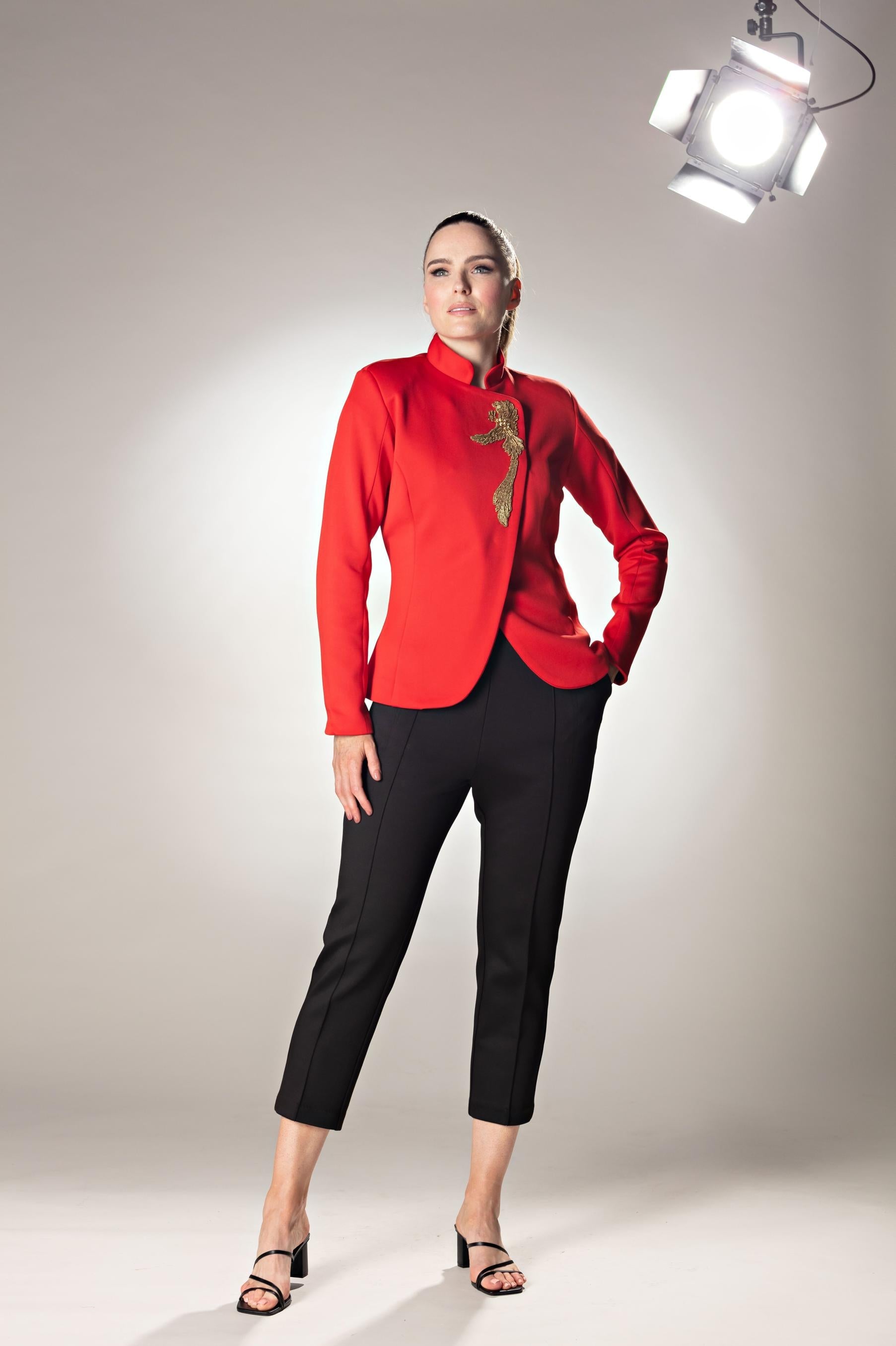 Rise Of The Phonix Mandrain Red Gold Jacket