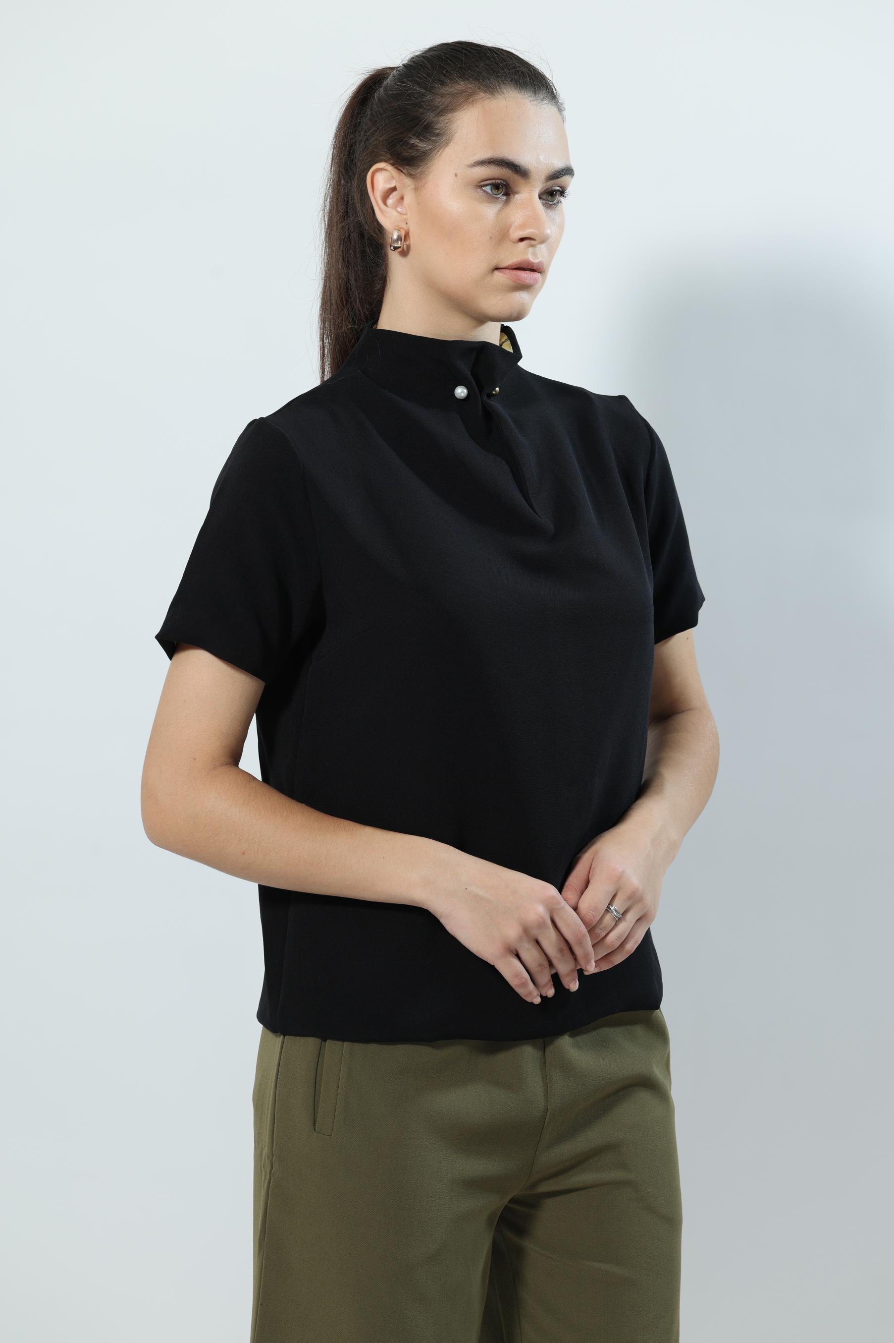 Pearl Pin Black Top