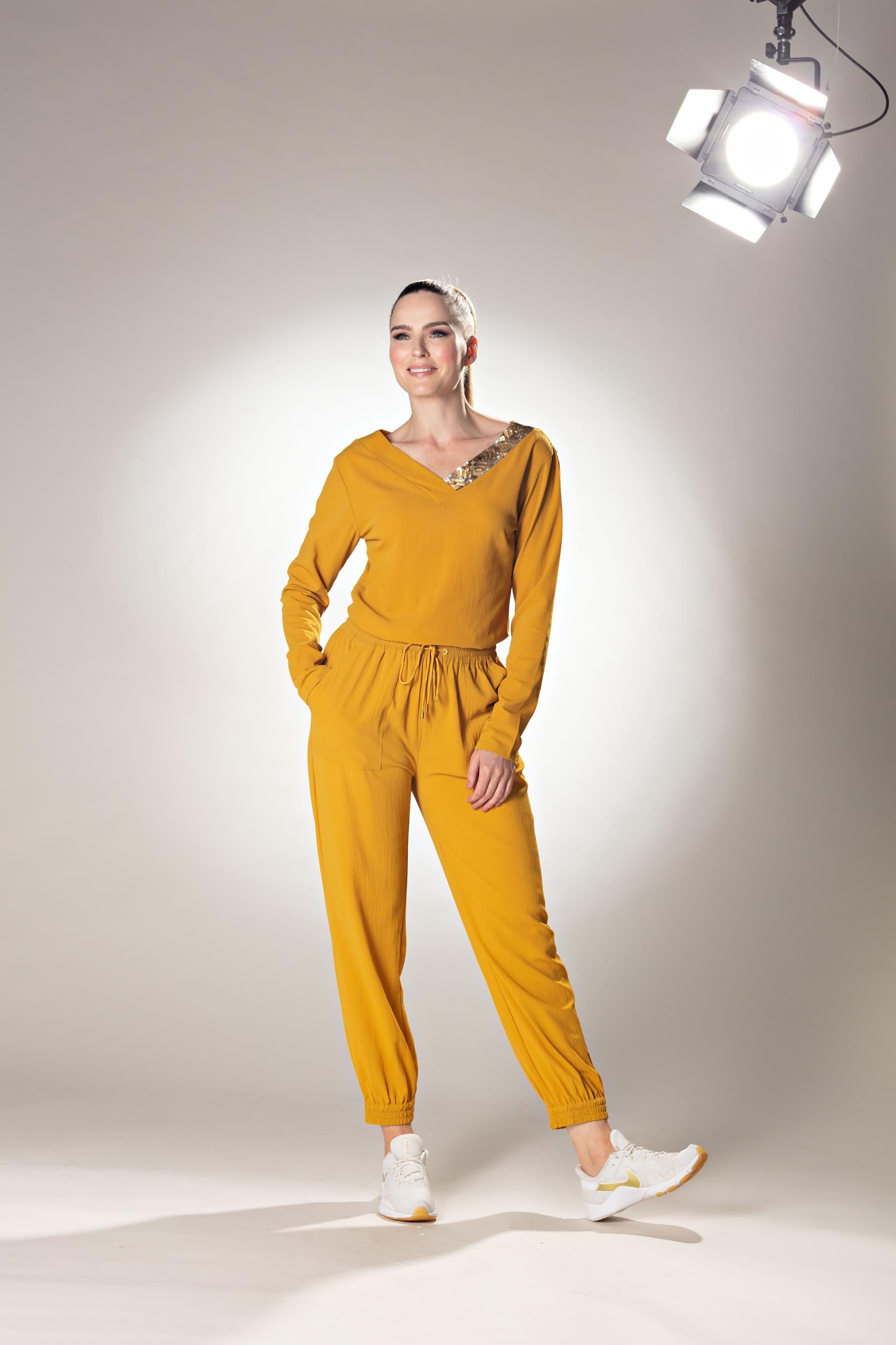 Full Length Casual Mustard Trouser