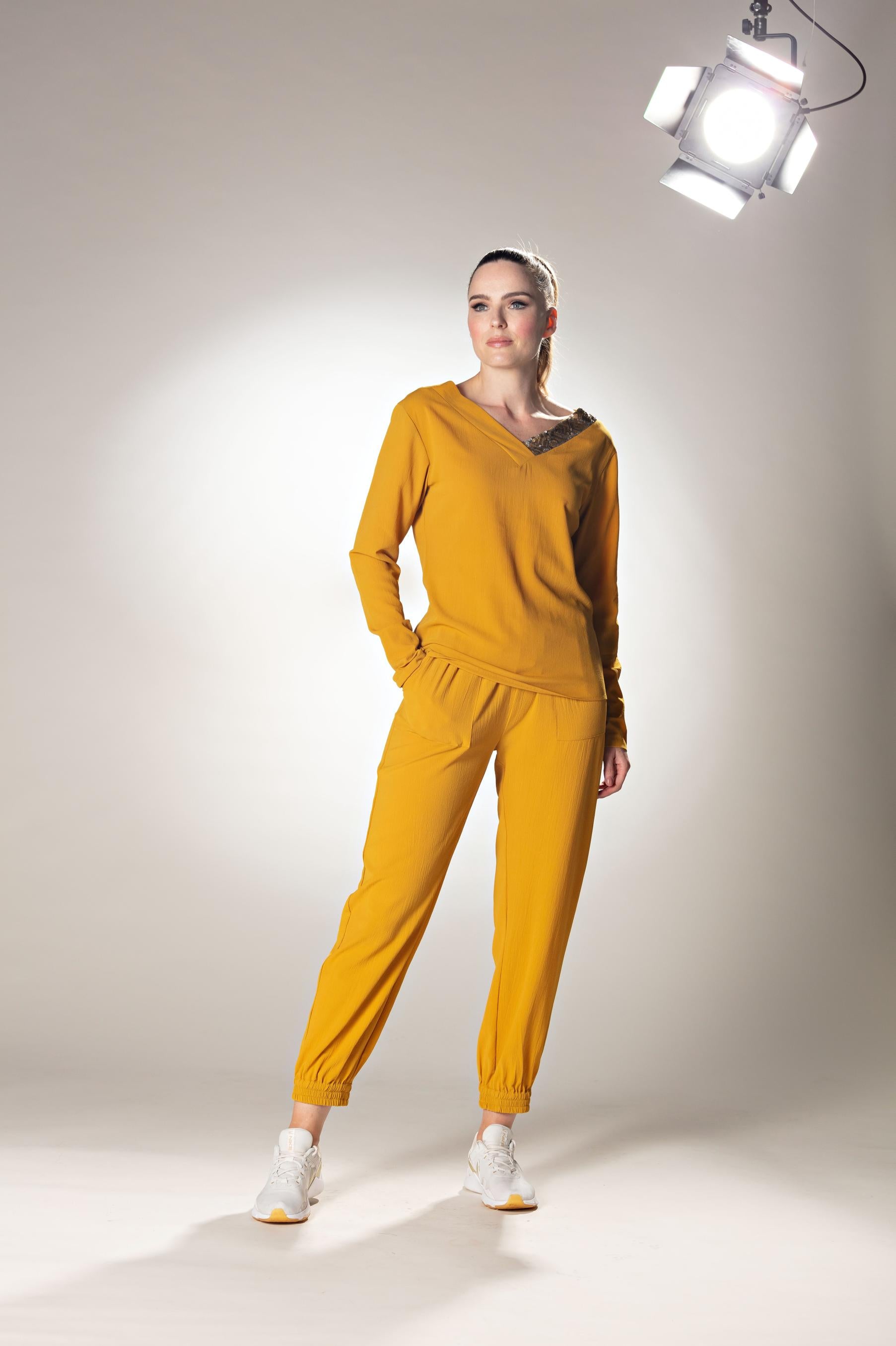 Full Length Casual Mustard Trouser