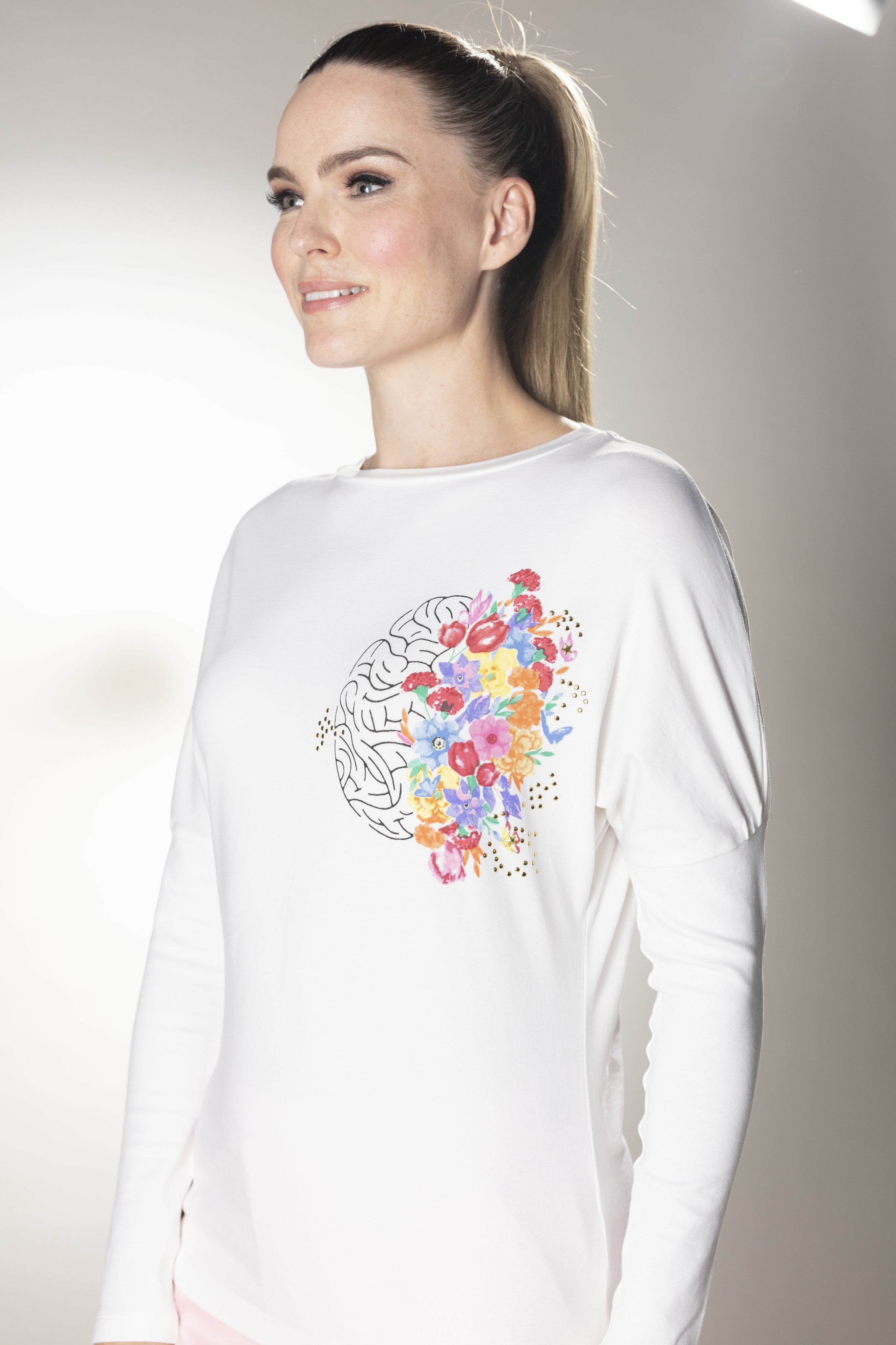 Mental Health Awarness Full Sleeve White Top