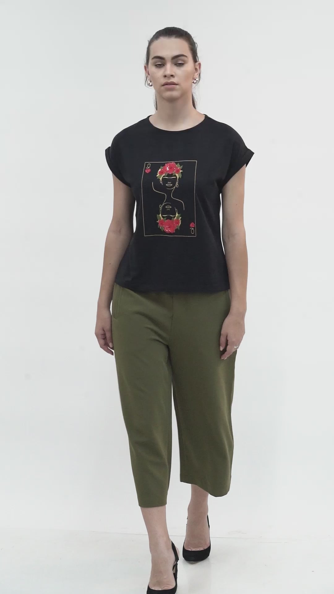 Black Frida Kahlo Tshirt